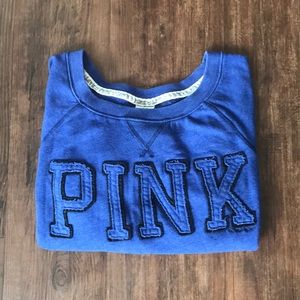 PINK VICTORIA'S SECRET Sweatshirt in blue